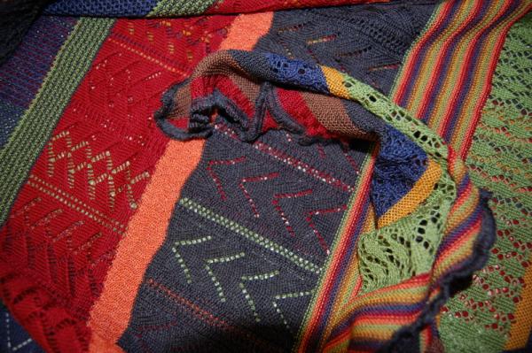 Invero Dreiecktuch Kyra drops, Farben , Struktur, Muster