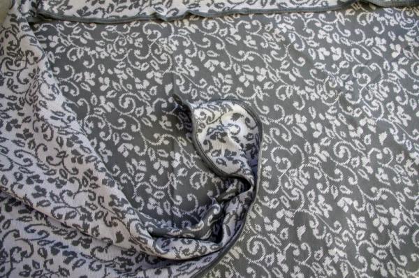 Invero Dreiecktuch Neele grau, Farben , Struktur, Muster