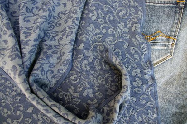 Invero Dreiecktuch Neele jeans, Farben , Struktur, Muster zu Jeans