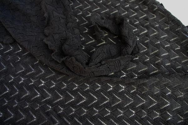 Invero Dreiecktuch Susi anthrazit, Farben , Struktur, Muster